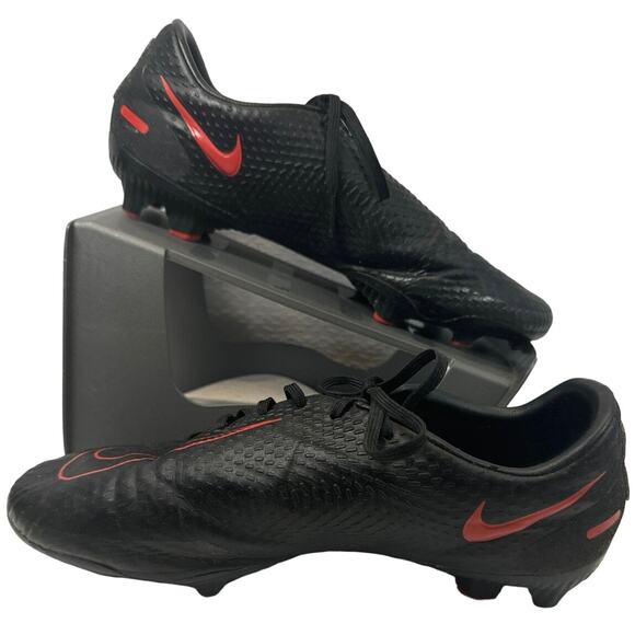 Nike Phantom GT Academy Black Soccer Cleats men sz 7 - Picture 1 of 9